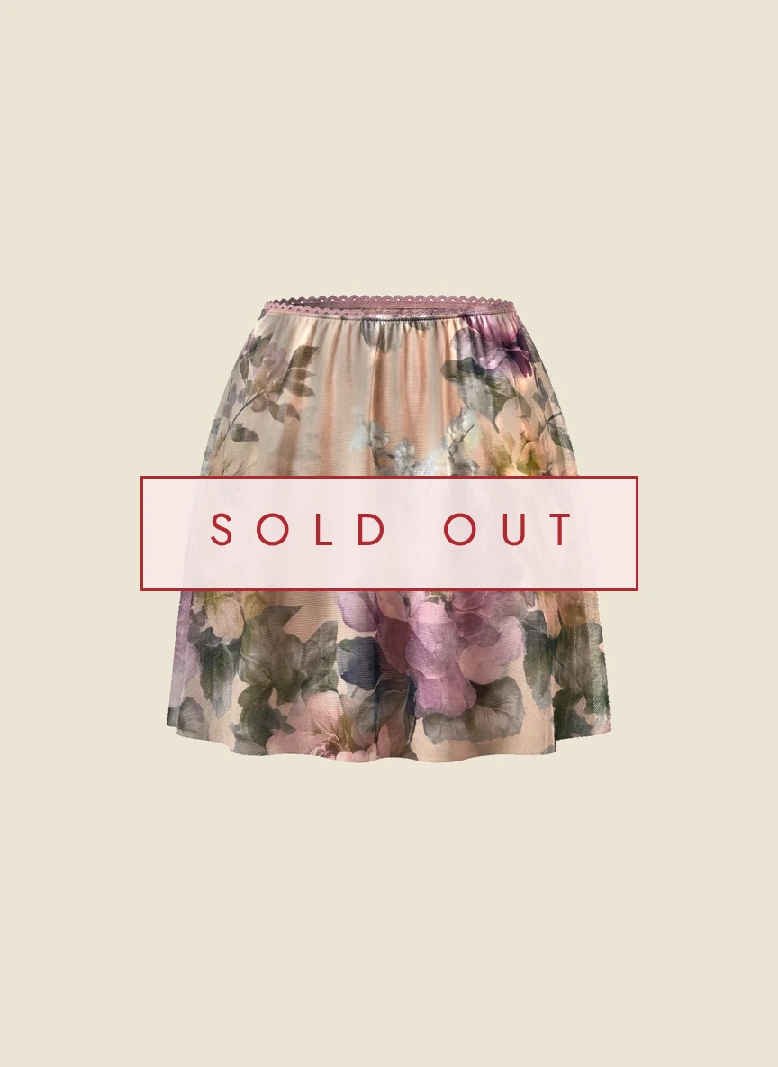 Pink Floral skirt - sold out